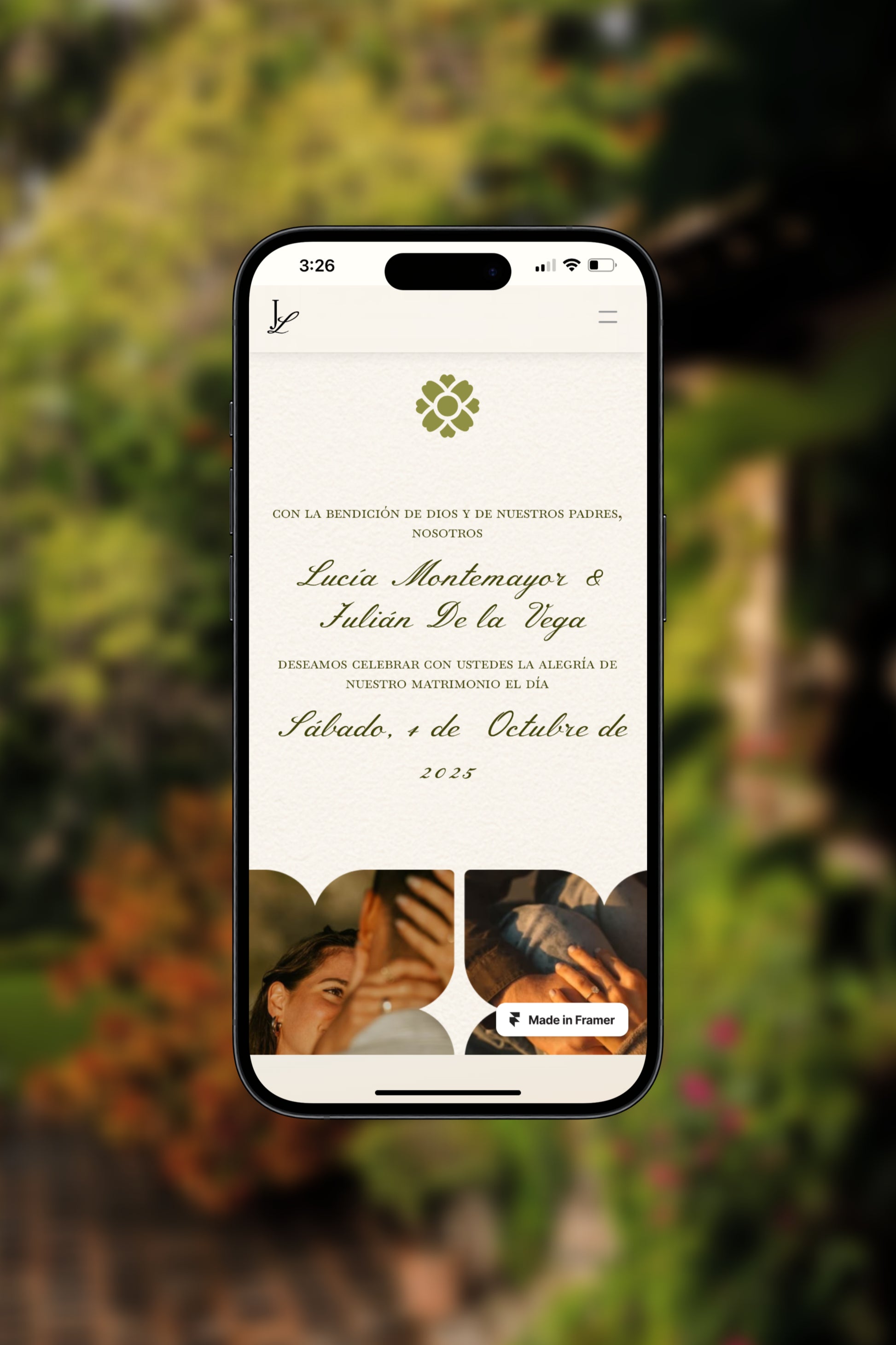 Sierra Wedding Website