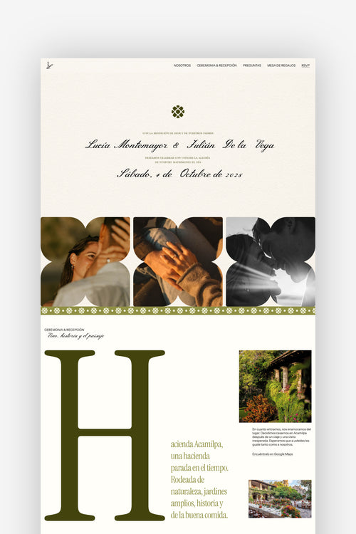 Sierra Wedding Website