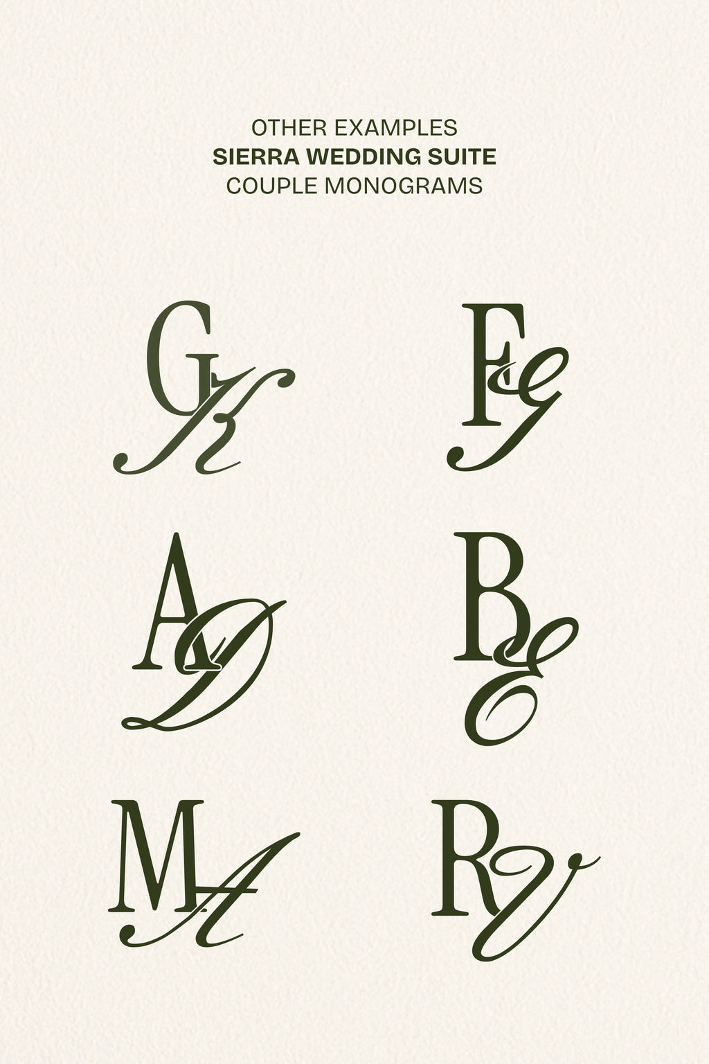 Couple Custom Wedding Monogram